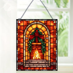 Alex Alien Christmas Room Warm Stove Home Window Decoration