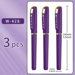 Fashionable Business Ballpoint Pen Purple Ink Metal Nib 0.7mm