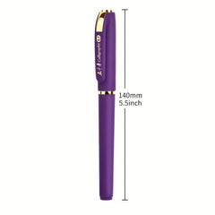 Fashionable Business Ballpoint Pen Purple Ink Metal Nib 0.7mm