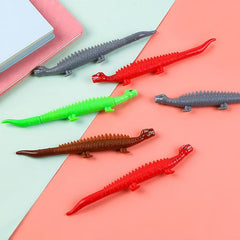 4pcs Dinosaur Gel Pen 0.5mm - Animal Shape Design Writing Tool