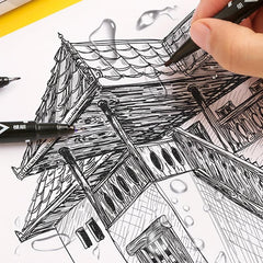0 5 1 0mm Double Head Marker Waterproof Brush Pens