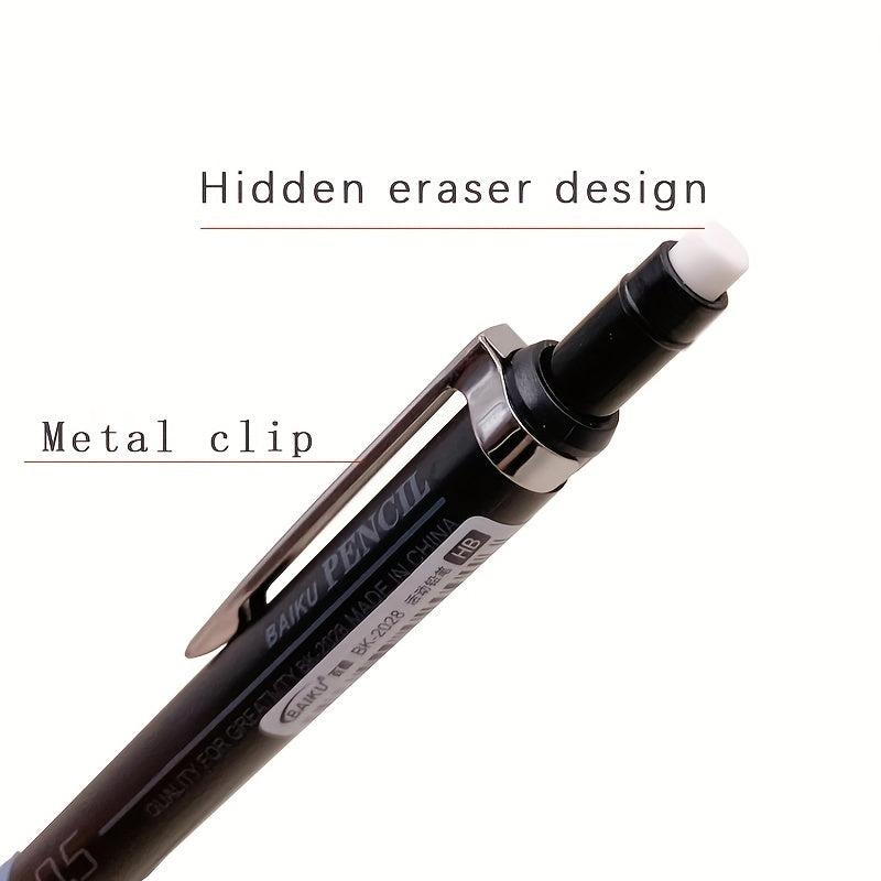 3pcs Mechanical Pencil Set Student Automatic Pencils with Eraser