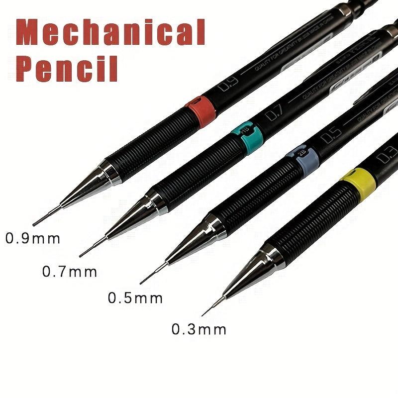 3pcs Mechanical Pencil Set Student Automatic Pencils with Eraser