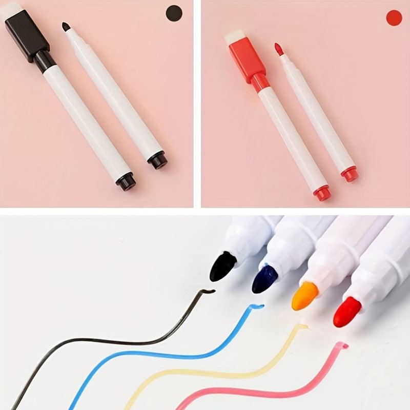 3pcs Magnetic Whiteboard Pen Erasable Marker Students Drawing Board