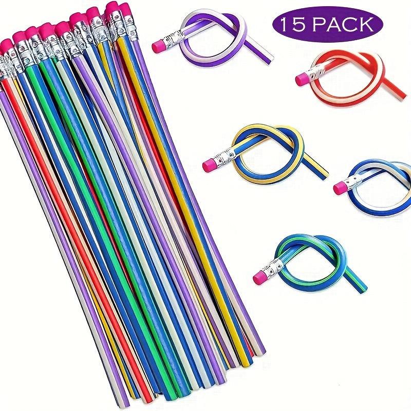 15pcs Bendable Pencils Kids Birthday Party Bag Filler Learning Toys
