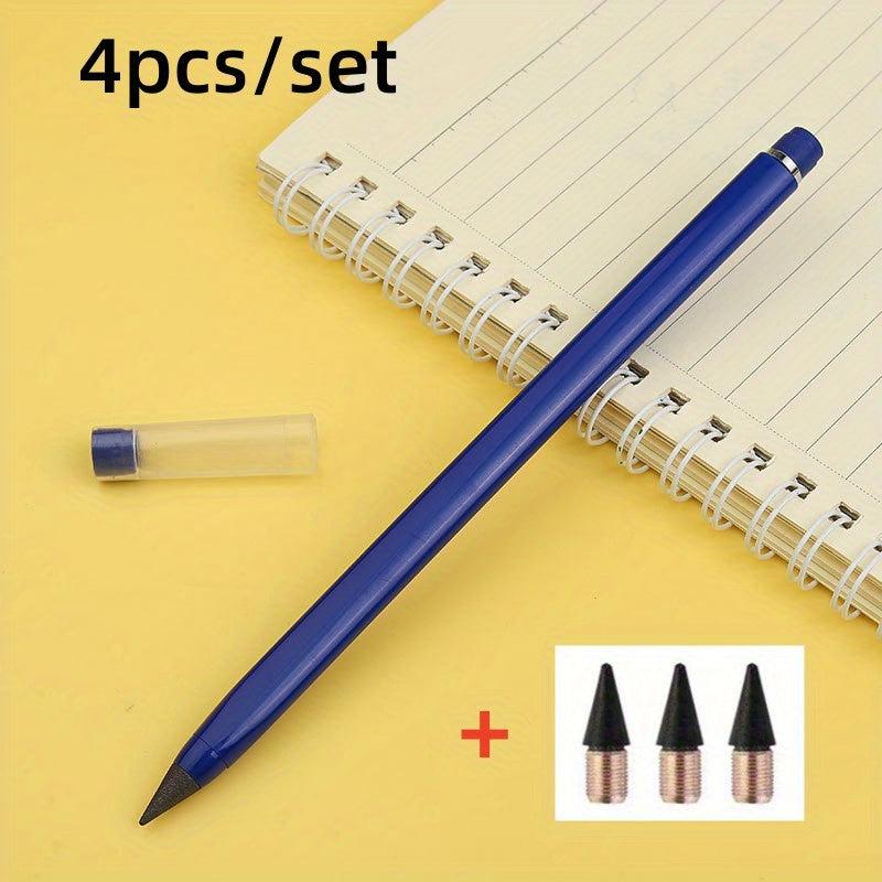 Eternal Pencil with 3 Tip Set Technology - 4pcs School Office Supplies