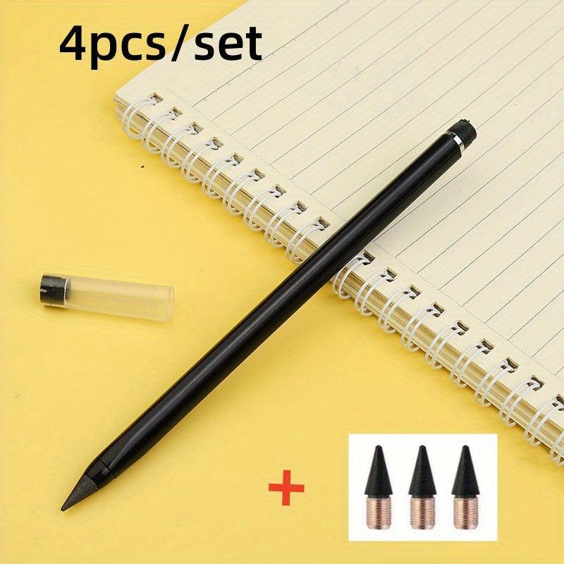 Eternal Pencil with 3 Tip Set Technology - 4pcs School Office Supplies