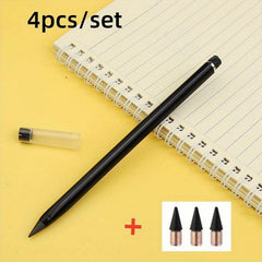 Eternal Pencil with 3 Tip Set Technology - 4pcs School Office Supplies