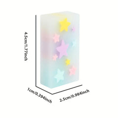 3pcs Creative Star Jelly Eraser Student Stationery Supplies