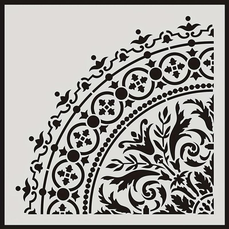 Round Pattern Painting Stencil Lace Ruler DIY Painting Tools