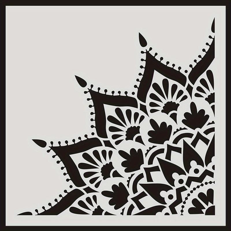Round Pattern Painting Stencil Lace Ruler DIY Painting Tools