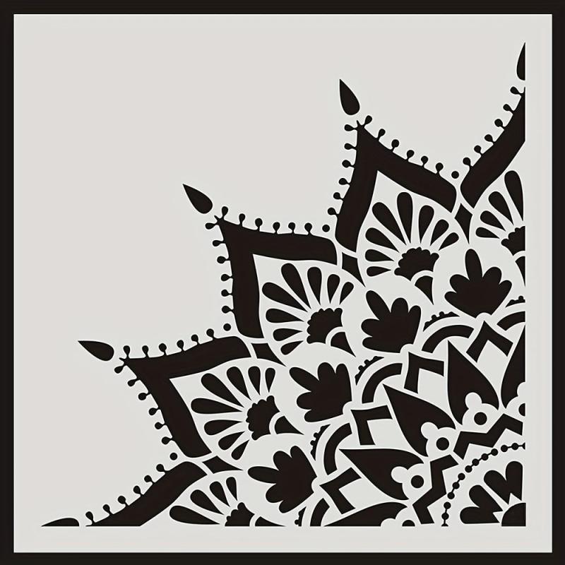 Round Pattern Painting Stencil Lace Ruler DIY Painting Tools