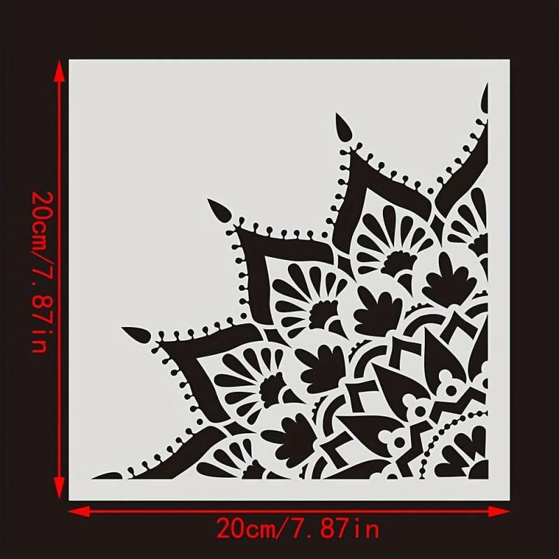 Round Pattern Painting Stencil Lace Ruler DIY Painting Tools