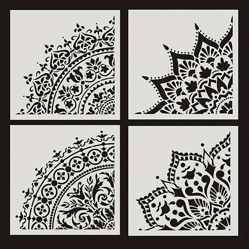 Round Pattern Painting Stencil Lace Ruler DIY Painting Tools