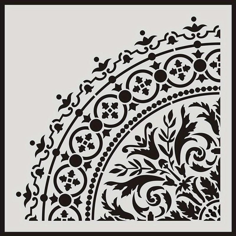 Round Pattern Painting Stencil Lace Ruler DIY Painting Tools