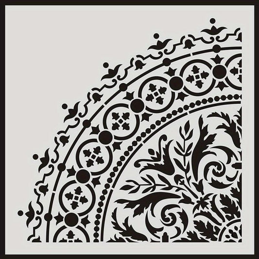 Round Pattern Painting Stencil Lace Ruler DIY Painting Tools
