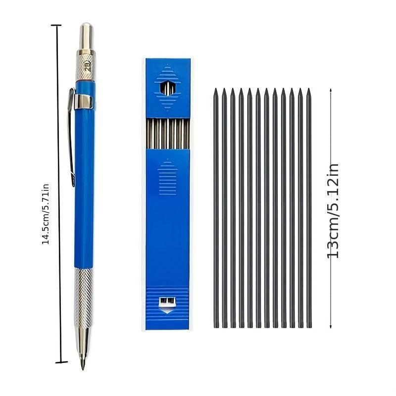 2pcs 2 0mm Mechanical Pencil Set for Office Writing School Art Sketching