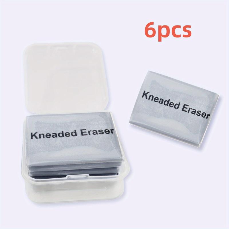 6pcs Gray Kneaded Erasers For Artists Gum Eraser Art Eraser Kneadable Erasers