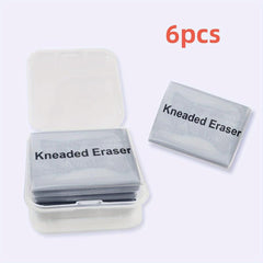 6pcs Gray Kneaded Erasers For Artists Gum Eraser Art Eraser Kneadable Erasers