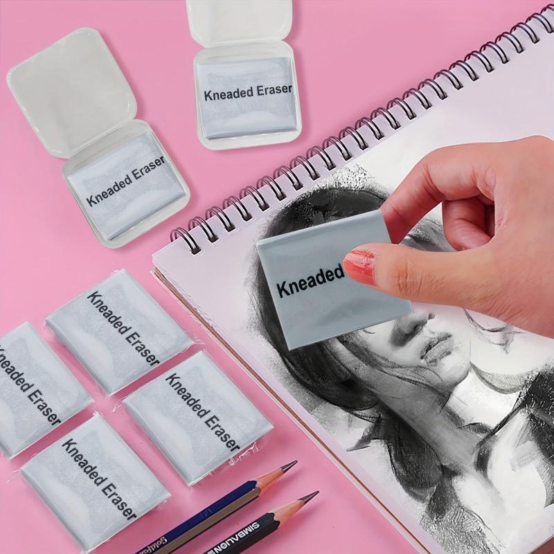 6pcs Gray Kneaded Erasers For Artists Gum Eraser Art Eraser Kneadable Erasers