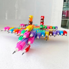 4pcs Shape shifting Rainbow Building Block Pencil