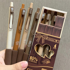 4pcs Box Soft Bag Rollerball Pen Press Type Pen Box Brush Pen Smooth