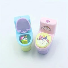 Toilet Pencil Sharpener Eraser Set