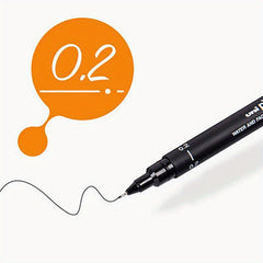 6 Tip Sizes Drawing Pens Fine Single Needle Technology Ink