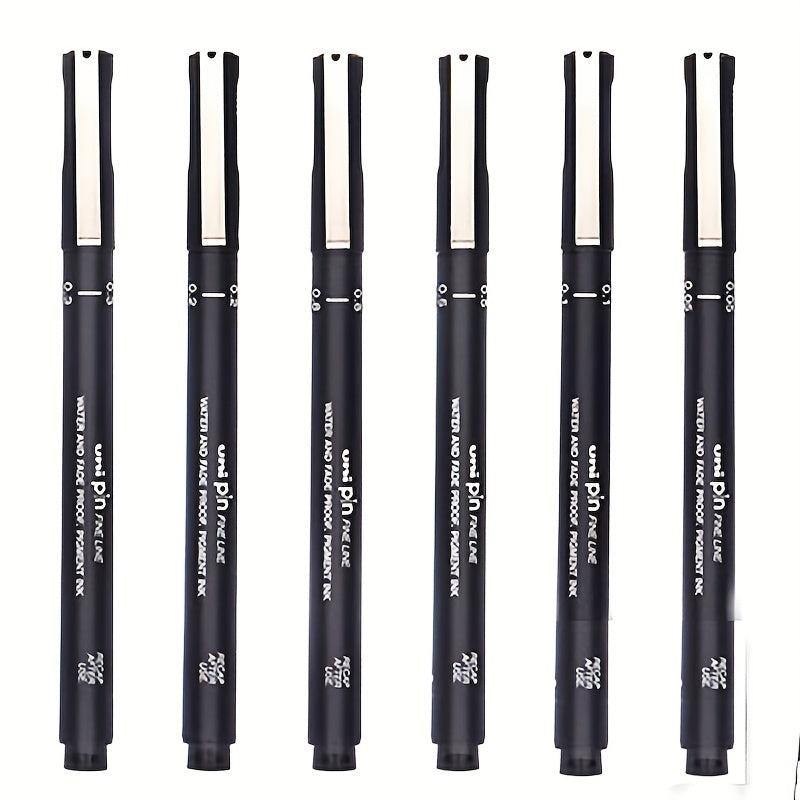 6 Tip Sizes Drawing Pens Fine Single Needle Technology Ink