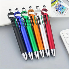 3-in-1 Multifunction Ballpoint Pen Phone Holder Touch Screen Office Stationery