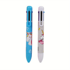 2pcs Flamingo Unicorn 6 Ballpoint Pen Student Writing Hand Account 0.55mm