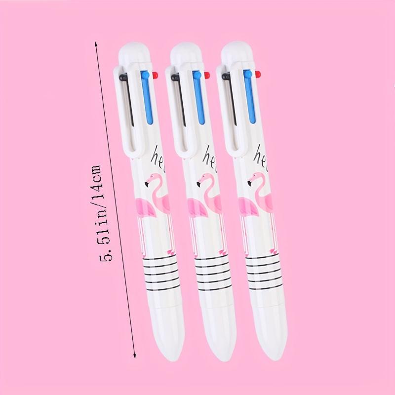 2pcs Flamingo Unicorn 6 Ballpoint Pen Student Writing Hand Account 0.55mm