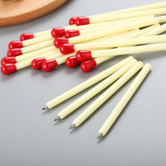 20pcs Matches Shaped Gel Pens for Writing & Drawing