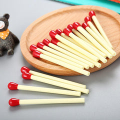 20pcs Matches Shaped Gel Pens for Writing & Drawing
