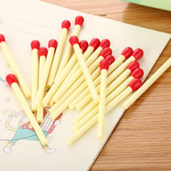 20pcs Matches Shaped Gel Pens for Writing & Drawing