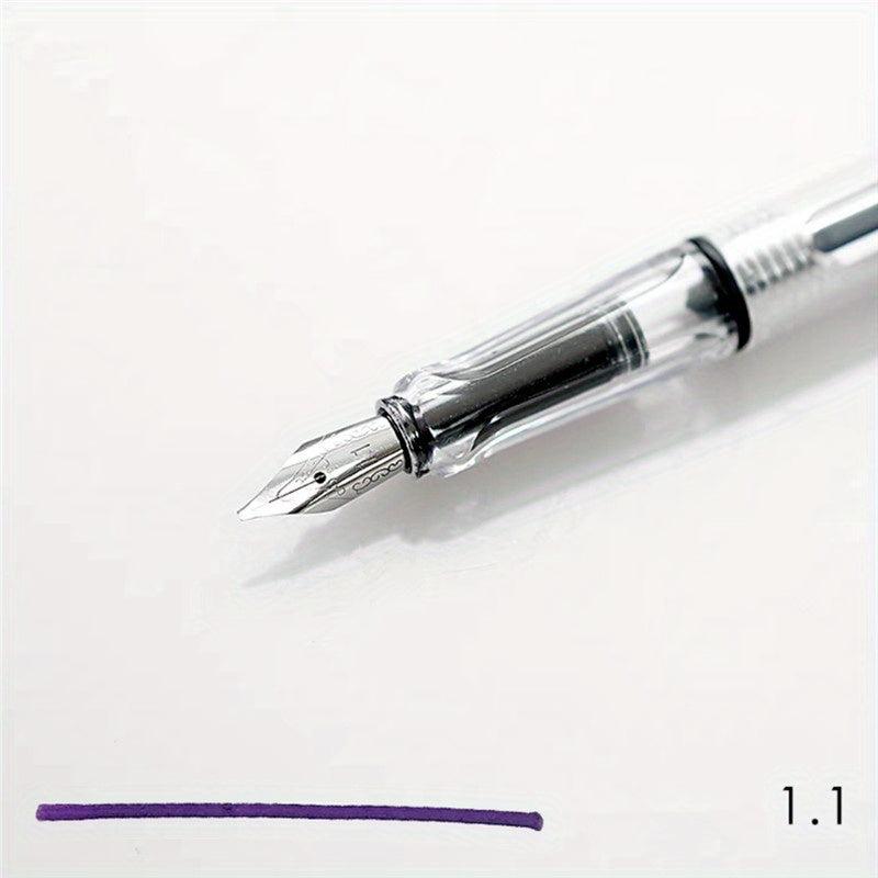 6 Transparent Fountain Pens for Art Gothic Lettering