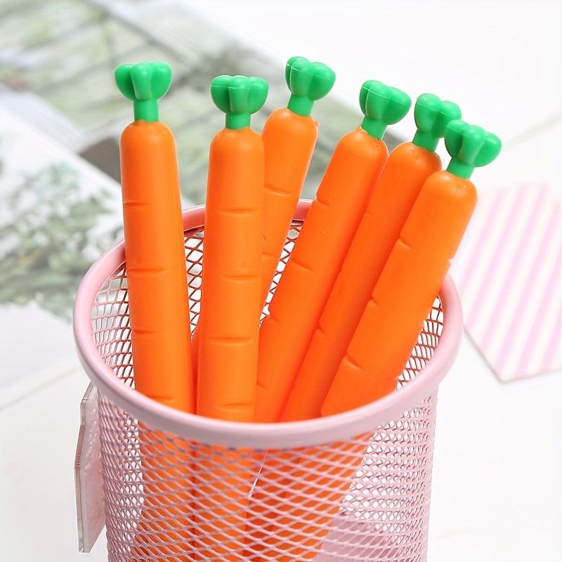 7mm Carrot Shaped Automatic Pencil Cartoon Soft Glue Pen for School