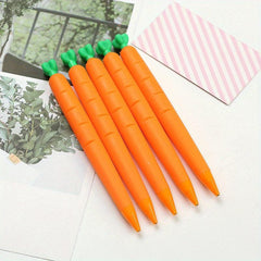 7mm Carrot Shaped Automatic Pencil Cartoon Soft Glue Pen for School