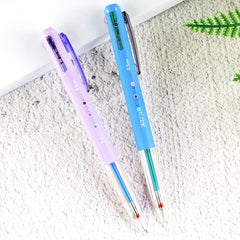 6pcs Retractable Gel Ink Pens 0.5mm 8 Colors for Journaling Note Taking