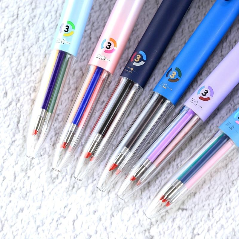 6pcs Retractable Gel Ink Pens 0.5mm 8 Colors for Journaling Note Taking