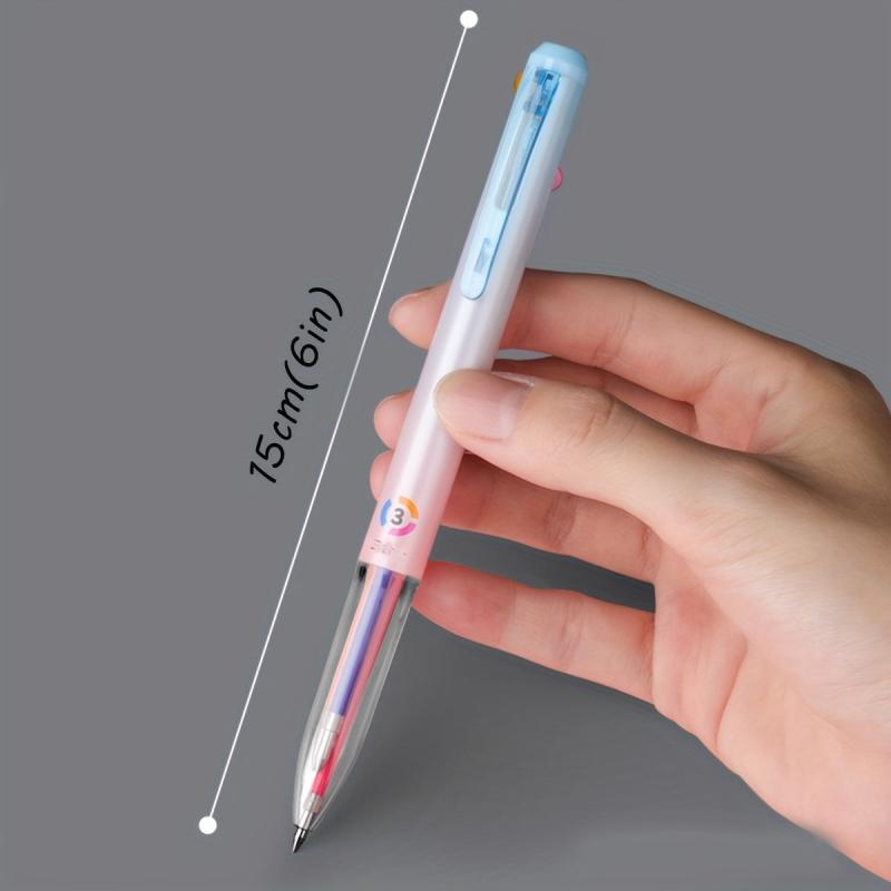 6pcs Retractable Gel Ink Pens 0.5mm 8 Colors for Journaling Note Taking