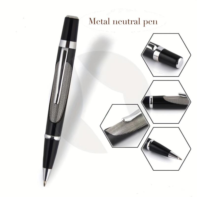 Metal Roller Ballpoint Pen with Telescopic Gel Pen and Refill