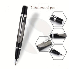 Metal Roller Ballpoint Pen with Telescopic Gel Pen and Refill