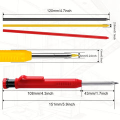 Carpenter Pencil Deep Hole Mechanical Pencil Marker