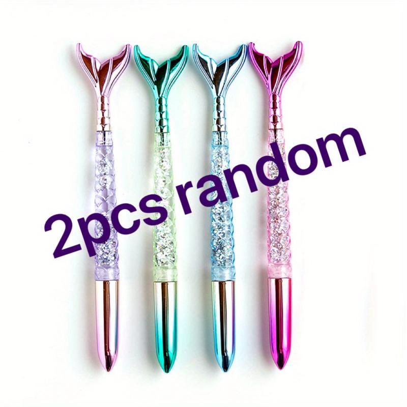 2pcs Mermaid Pens 1mm Ballpoint Pens for Home School and Office Stationery