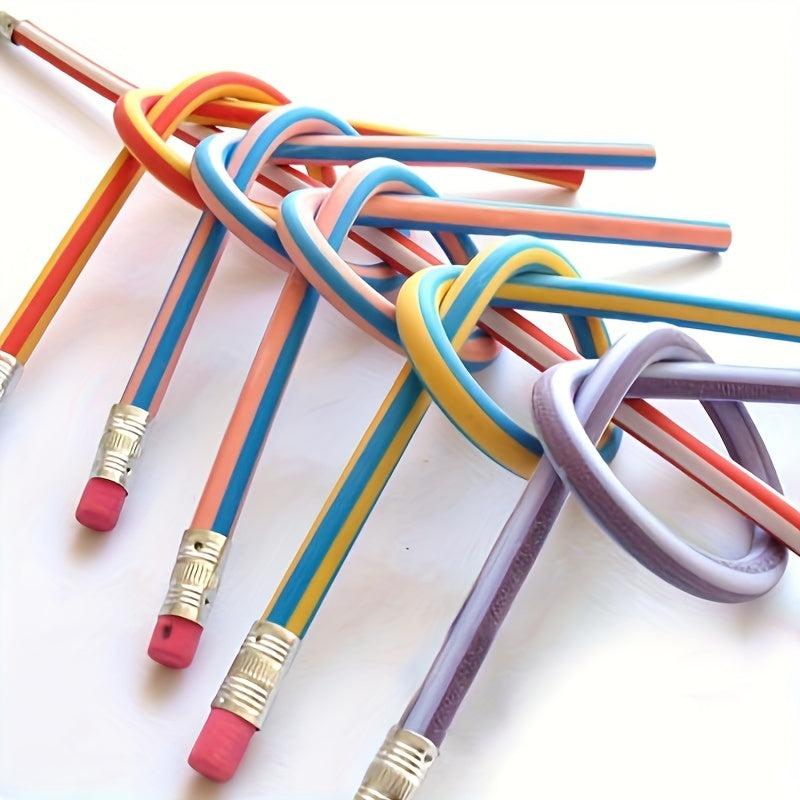 10pcs Deformable Pencil Bending Pen Soft Writing
