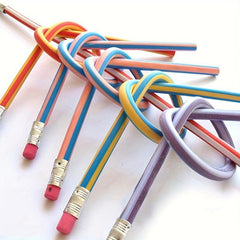 10pcs Deformable Pencil Bending Pen Soft Writing