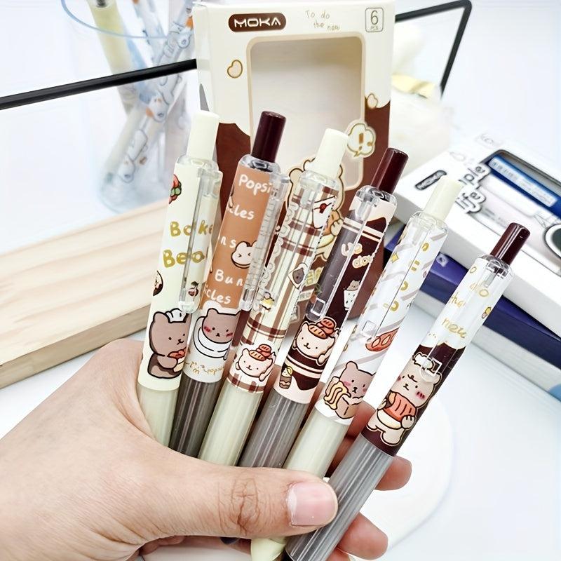 6pcs Baking Bear Finger Guard Gel Pen