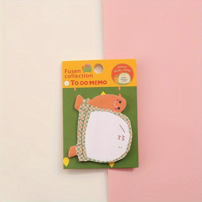 20-Piece Cartoon Sticky Notes for Students, High-Appearance, Tearable & Sticky