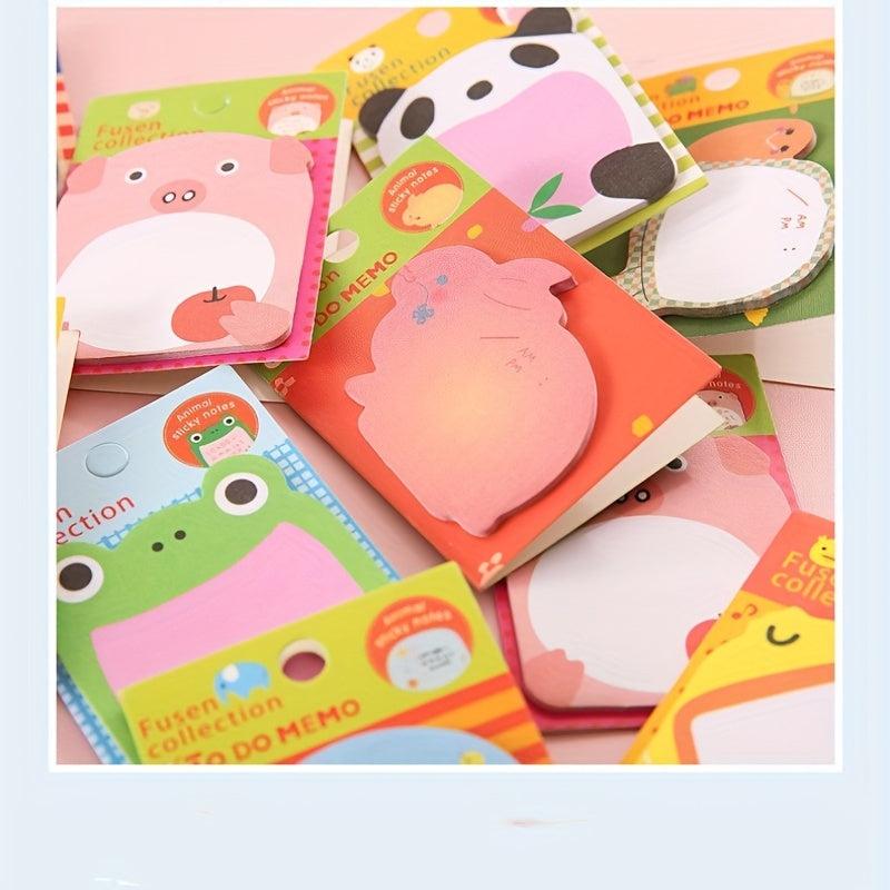 20-Piece Cartoon Sticky Notes for Students, High-Appearance, Tearable & Sticky